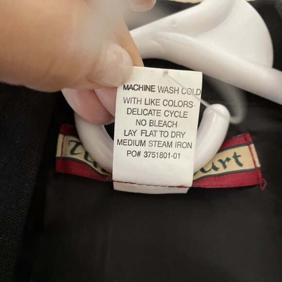 Tudor Court Linen Blend Blazer Jacker Women's Small Black Unstructured Luxury - Picture 8 of 10